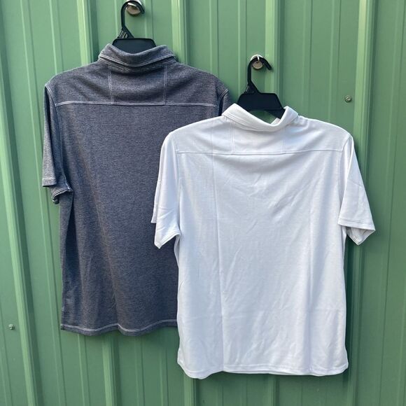 Men’s Short Sleeve Active Golf Polo Shirts 2-Pack Size M - Picture 3 of 7